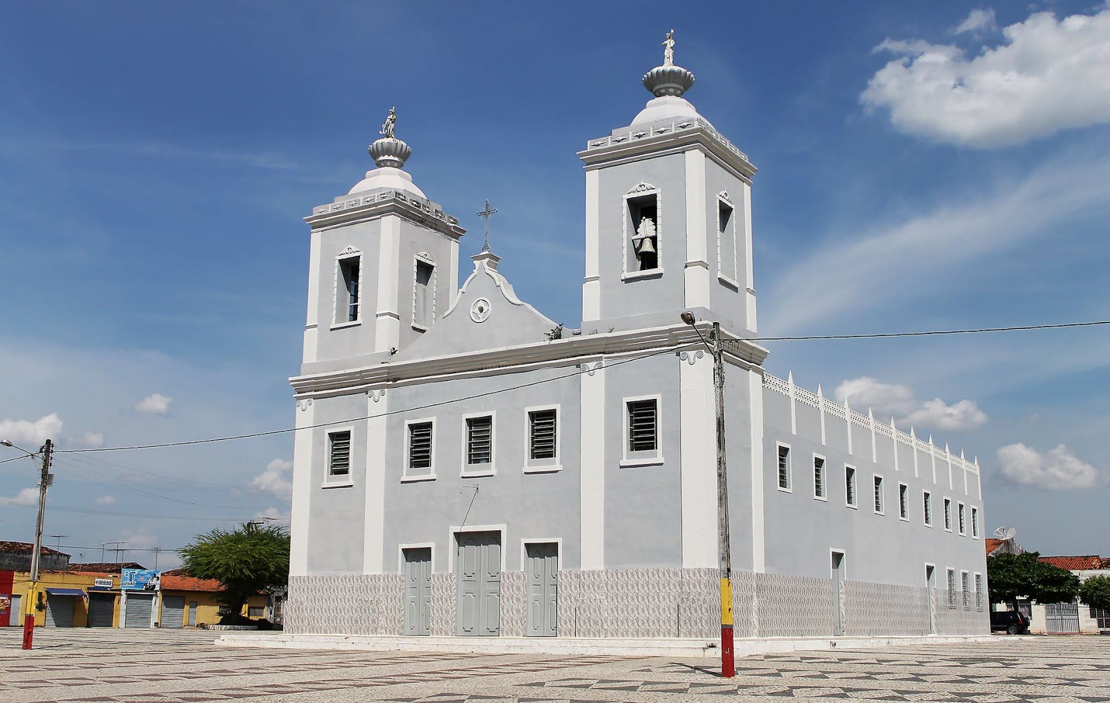 Fachada da Igreja Matriz de Nossa Senhora da Purificação em Capela