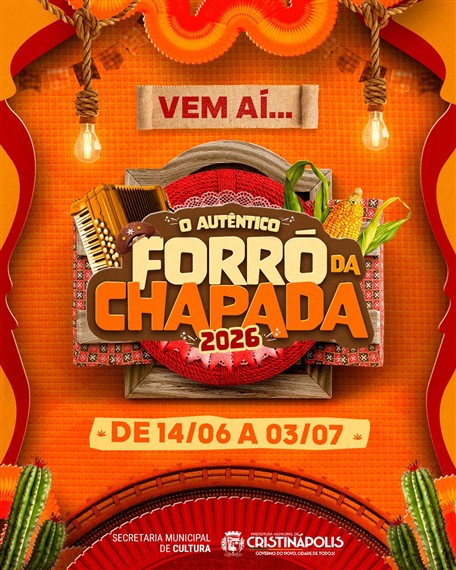 Identidade visual oficial do tradicional Forró da Chapada de Cristinápolis