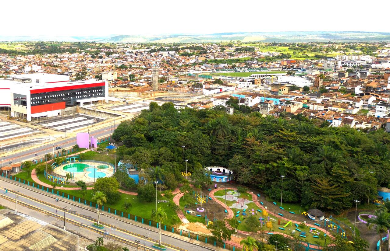 Vista aérea do Ecoparque Timbó